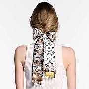 LV Library Bandeau S00 White M94904- 120x8cm - 5