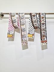 LV Library Bandeau S00 White M94904- 120x8cm - 2