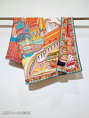 LV Multicolor The World is Yours Silk Scarf  - 4