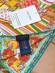 LV Multicolor The World is Yours Silk Scarf  - 3