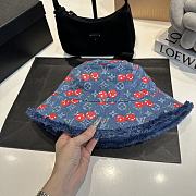 LVxTM Denim Cerise Bucket Hat M5032S  - 3