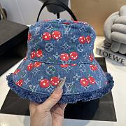 LVxTM Denim Cerise Bucket Hat M5032S  - 2