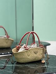Prada Natural Small Crochet Bag Raffia 1BA463 - 26x14x11cm - 2
