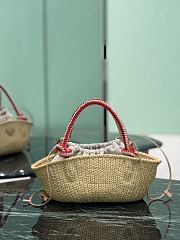 Prada Natural Small Crochet Bag Raffia 1BA463 - 26x14x11cm - 3
