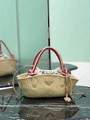 Prada Natural Small Crochet Bag Raffia 1BA463 - 26x14x11cm - 4