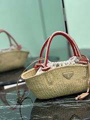 Prada Natural Small Crochet Bag Raffia 1BA463 - 26x14x11cm - 5