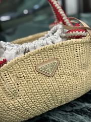 Prada Natural Small Crochet Bag Raffia 1BA463 - 26x14x11cm - 6
