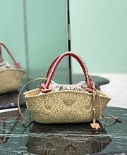 Prada Natural Small Crochet Bag Raffia 1BA463 - 26x14x11cm - 1
