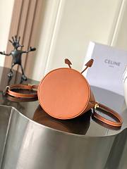 Celine Teen Clara Bag In Supple Grained Calfskin Tan - 19x16x16cm - 3
