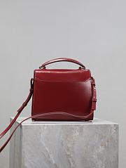 YSL Cassandra Mini Top Handle Bag In Box Leather Red - 20×16×7.5cm - 6