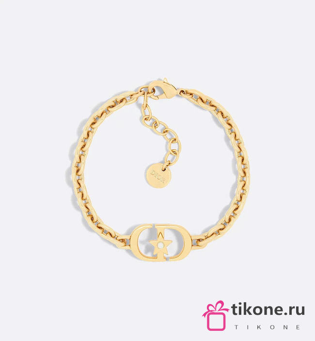 Dior Lucky 30 Montaigne Bracelet Gold Finish Metal and White Resin Pearl  - 1