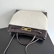 Bottega Veneta Andiamo in Natural/ Fondant - 32x25x11cm - 2