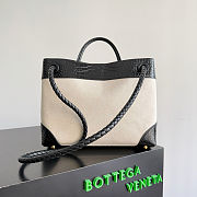 Bottega Veneta Andiamo in Natural/ Black - 32x25x11cm - 3