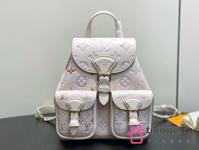 LV Backup Monogram Empreinte Leather Dream Cream M15113 - 22x20x14cm - 1