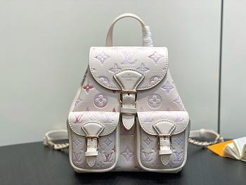LV Backup Monogram Empreinte Leather Dream Cream M15113 - 22x20x14cm