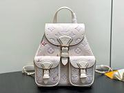 LV Backup Monogram Empreinte Leather Dream Cream M15113 - 22x20x14cm - 5