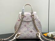 LV Backup Monogram Empreinte Leather Dream Cream M15113 - 22x20x14cm - 3