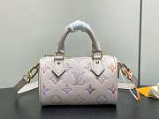 LV Nano Speedy Monogram Empreinte Leather Dream Cream M25591 - 16x10x7.5cm - 4