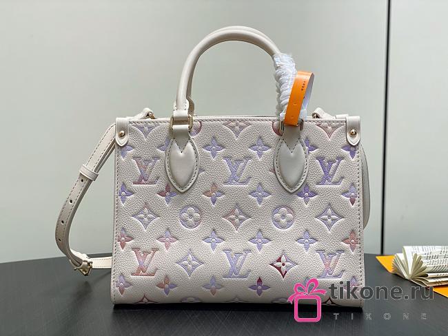LV OnTheGo PM Monogram Empreinte Leather Dream Cream M25770 - 25x19x11.5cm - 1
