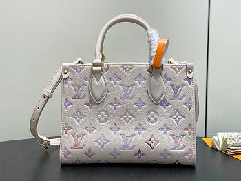 LV OnTheGo PM Monogram Empreinte Leather Dream Cream M25770 - 25x19x11.5cm