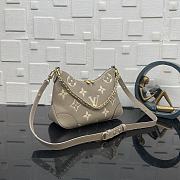 LV Boulogne Bicolor Monogram Empreinte Tourterelle Grey/ Cream M13224 - 29x16x9.5cm - 4