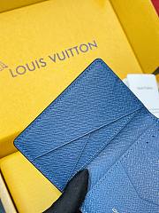 LV Pocket Organiser Taigarama Blue M30301 - 7.5x11.1x1cm - 2