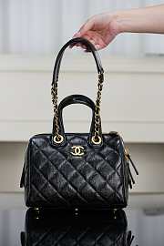 Chanel Travel Bag Patent Crumpled Calfskin Gold Tone Metal -  29x45x18cm - 1