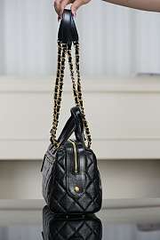 Chanel Travel Bag Patent Crumpled Calfskin Gold Tone Metal -  29x45x18cm - 5
