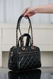 Chanel Travel Bag Patent Crumpled Calfskin Gold Tone Metal -  29x45x18cm - 4