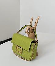 Baguette Mini Wasabi Nappa Leather Bag - 20x13x5cm - 4