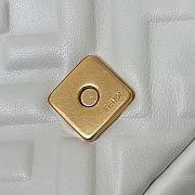 Baguette Mini White Nappa Leather Bag - 20x13x5cm - 3