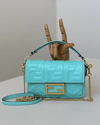 Baguette Mini Tiffany Nappa Leather Bag - 20x13x5cm