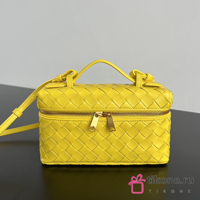 Bottega Veneta Bang Bang Vanity Case Sulfur - 23x12.5x4cm - 1