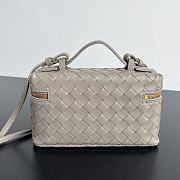 Bottega Veneta Bang Bang Vanity Case Limestone - 23x12.5x4cm - 5