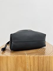 Loewe Medium Flamenco Purse In Mellow Nappa Lambskin Full Black - 30x20x10.5cm - 6
