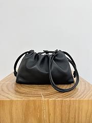 Loewe Medium Flamenco Purse In Mellow Nappa Lambskin Full Black - 30x20x10.5cm - 5