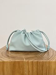 Loewe Medium Flamenco Purse In Mellow Nappa Lambskin Blue - 30x20x10.5cm - 5