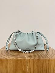 Loewe Medium Flamenco Purse In Mellow Nappa Lambskin Blue - 30x20x10.5cm - 4