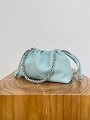 Loewe Medium Flamenco Purse In Mellow Nappa Lambskin Blue - 30x20x10.5cm - 2