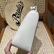 Loewe Mini Hammock Hobo in Classic Calfskin White - 28x17x9.5cm - 5