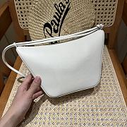 Loewe Mini Hammock Hobo in Classic Calfskin White - 28x17x9.5cm - 3