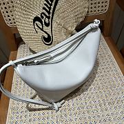 Loewe Mini Hammock Hobo in Classic Calfskin White - 28x17x9.5cm - 2