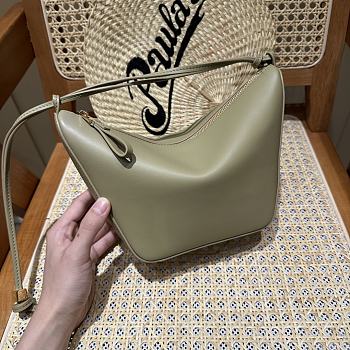 Loewe Mini Hammock Hobo in Classic Calfskin Green - 28x17x9.5cm