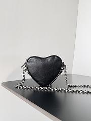 Balenciaga Le Cagole Heart Mini Bag Black - 16x13x4.1cm - 5
