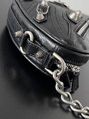 Balenciaga Le Cagole Heart Mini Bag Black - 16x13x4.1cm - 3