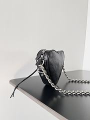 Balenciaga Le Cagole Heart Mini Bag Black - 16x13x4.1cm - 2