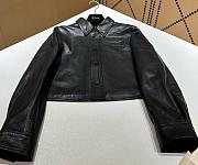 Miumiu Black Nappa Leather Shirt  - 1