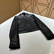 Miumiu Black Nappa Leather Shirt  - 3
