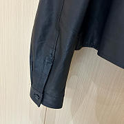 Miumiu Black Nappa Leather Shirt  - 6