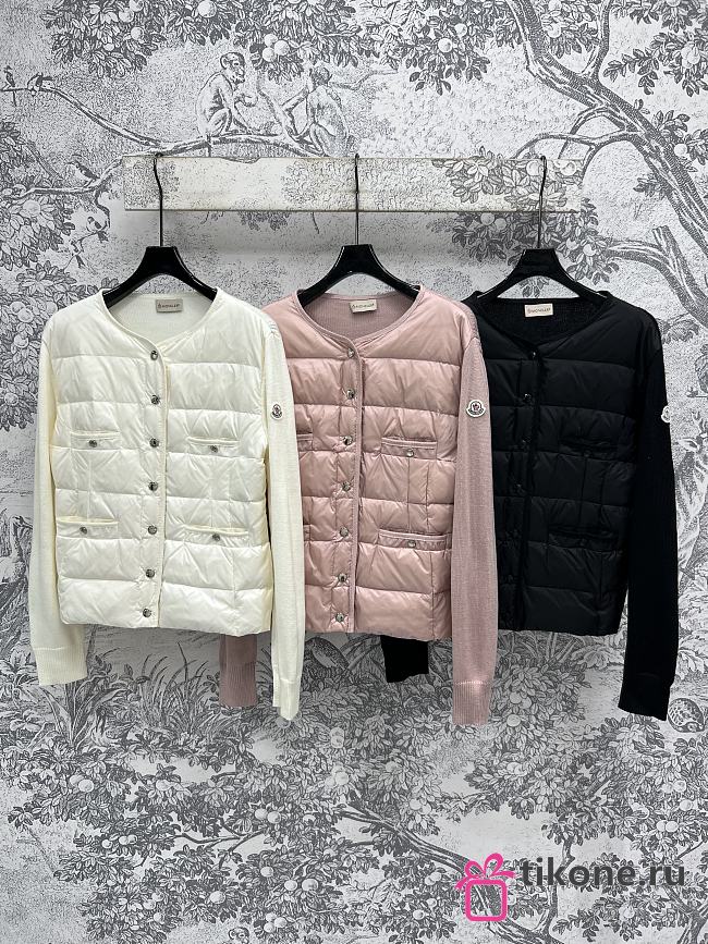 Moncler White Wool & Wool Blend Coats - 1